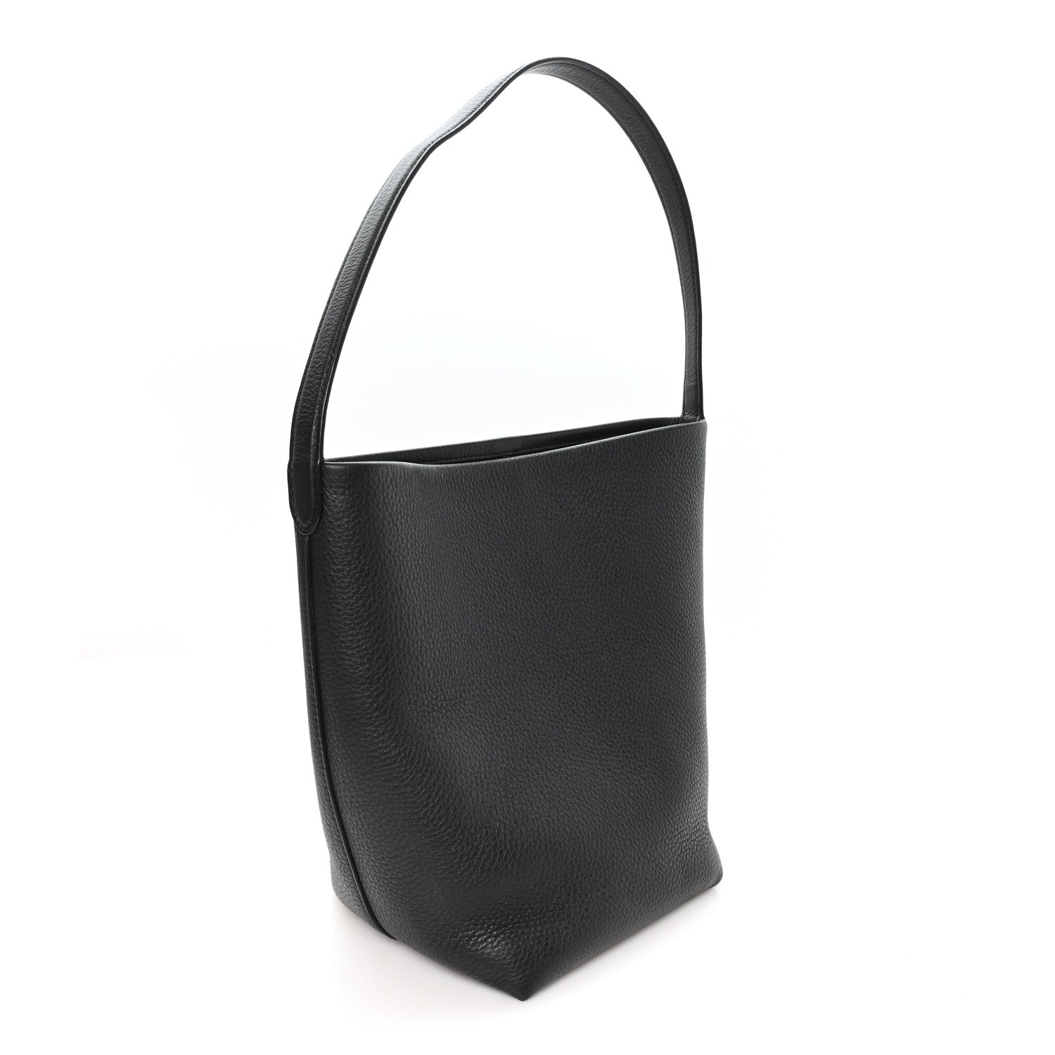 Grained Calfskin Medium N/S Park Tote Black