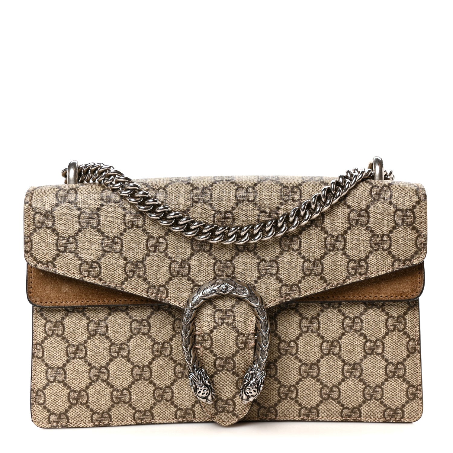 GG Supreme Monogram Small Dionysus Shoulder Bag Taupe