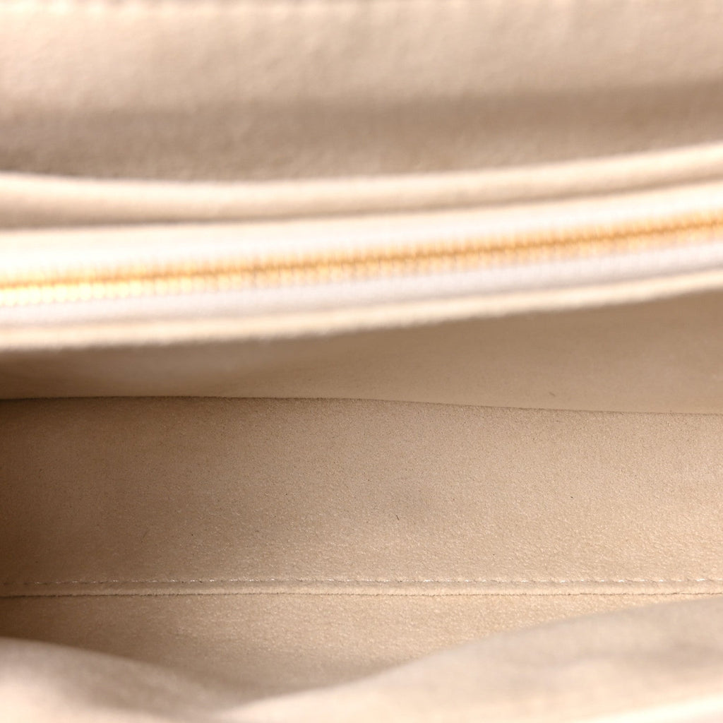 Calfskin New Wave Chain Bag MM NM Ivory