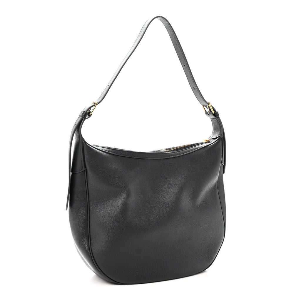 Calfskin Triomphe Heloise Shoulder Bag Slate Grey