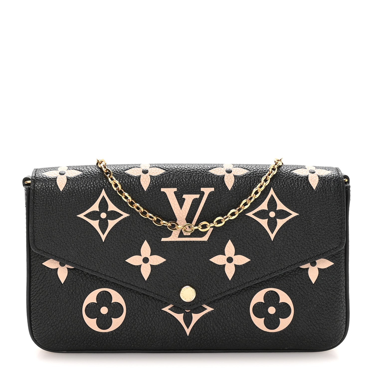 Empreinte Monogram Giant Felicie Pochette Black Beige