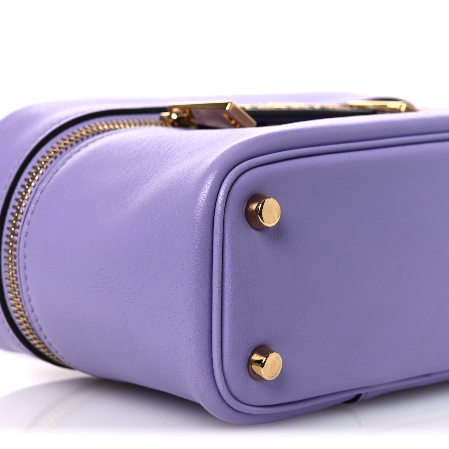 Lambskin Tag Vanity Bag Lilac