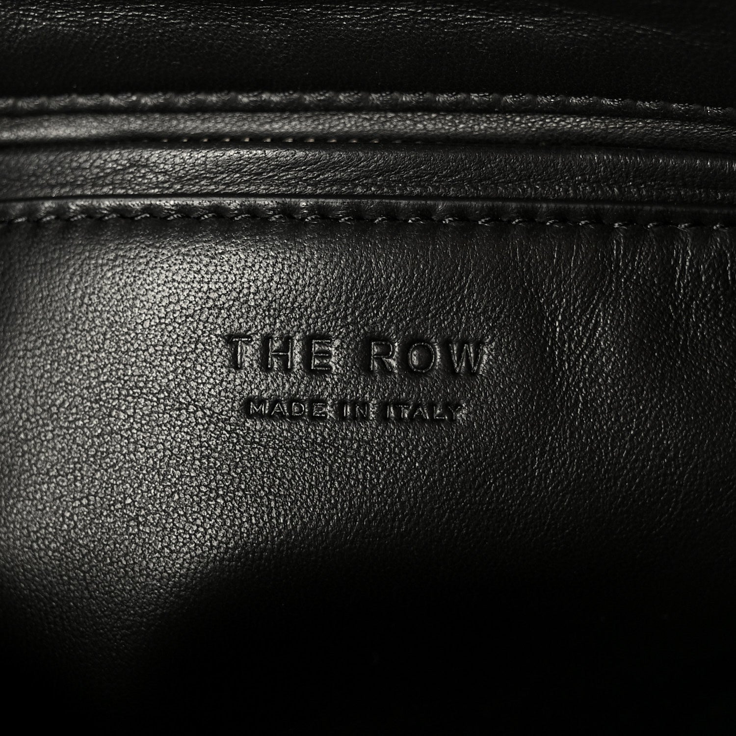 Grained Calfskin Annie E/W Crossbody Bag Smoked Taupe