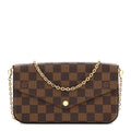 Damier Ebene Pochette Felicie Chain Wallet