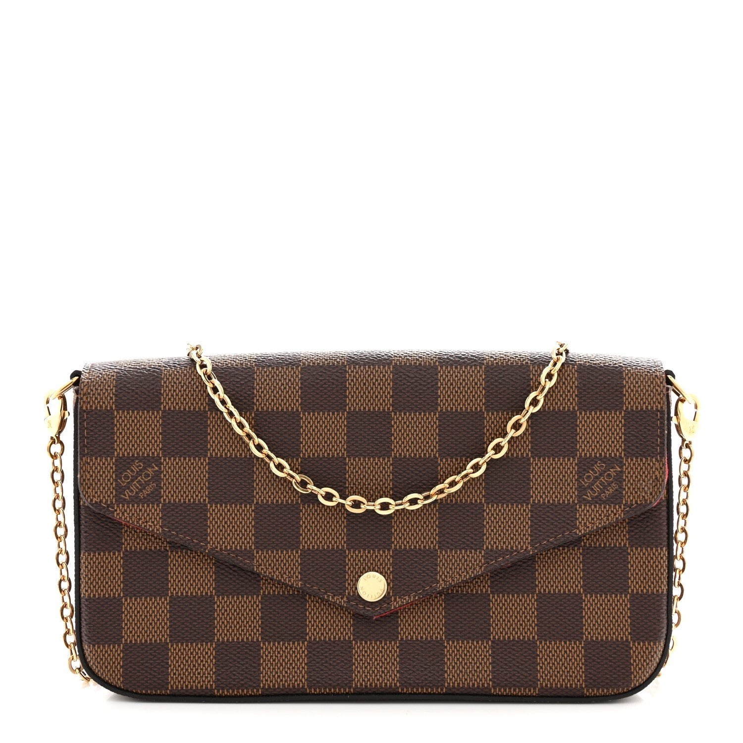Damier Ebene Pochette Felicie Chain Wallet