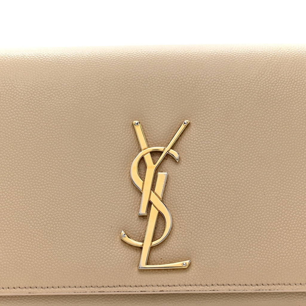 Grain De Poudre Classic Monogram Cassandre Clutch Nude
