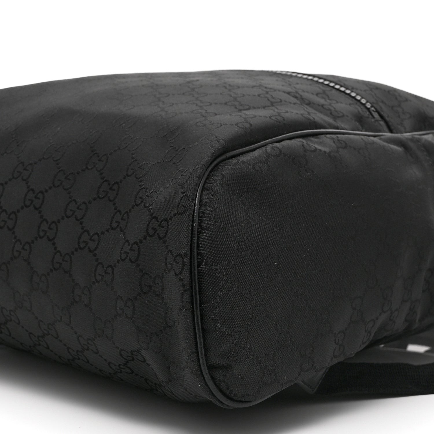 Nylon Monogram Slim Backpack Black