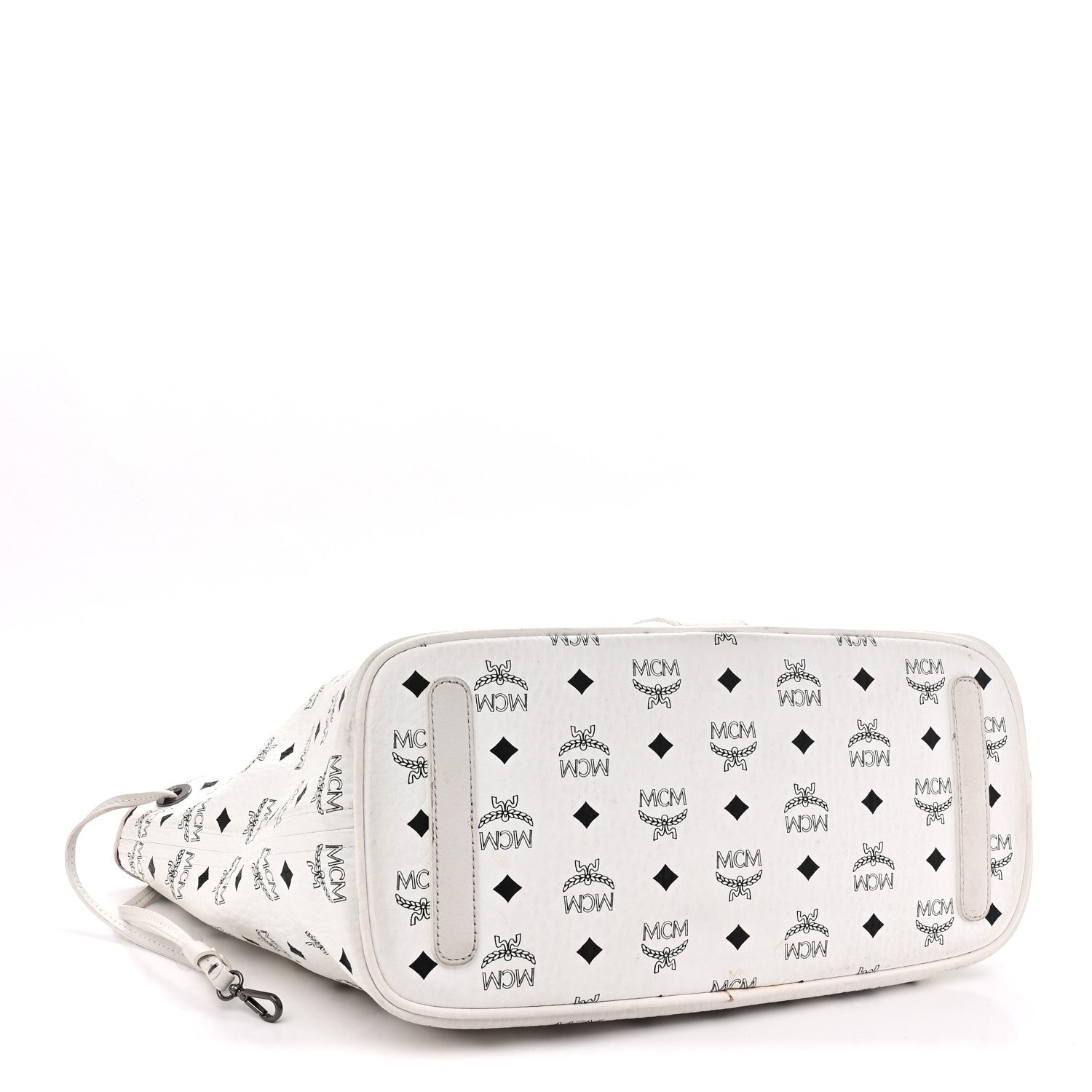 Visetos Medium Liz Reversible Shopper Tote White