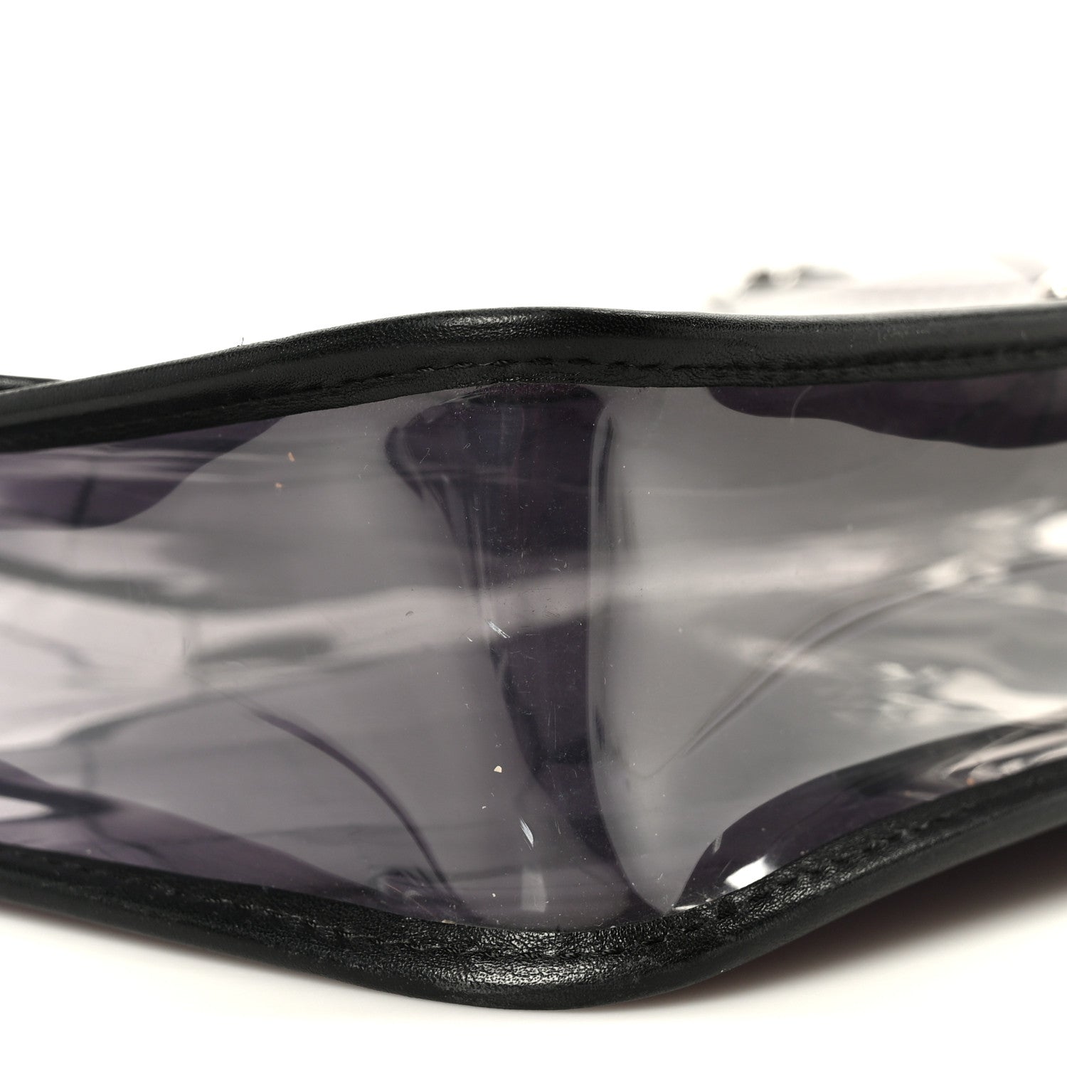 Vinyl Quilted Degrade Jumbo Single Flap Black