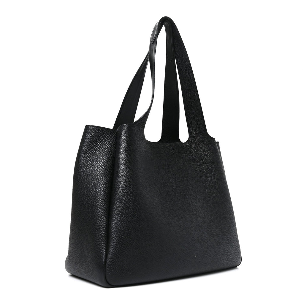 Vitello Daino Soft Large Dynamique Tote Black