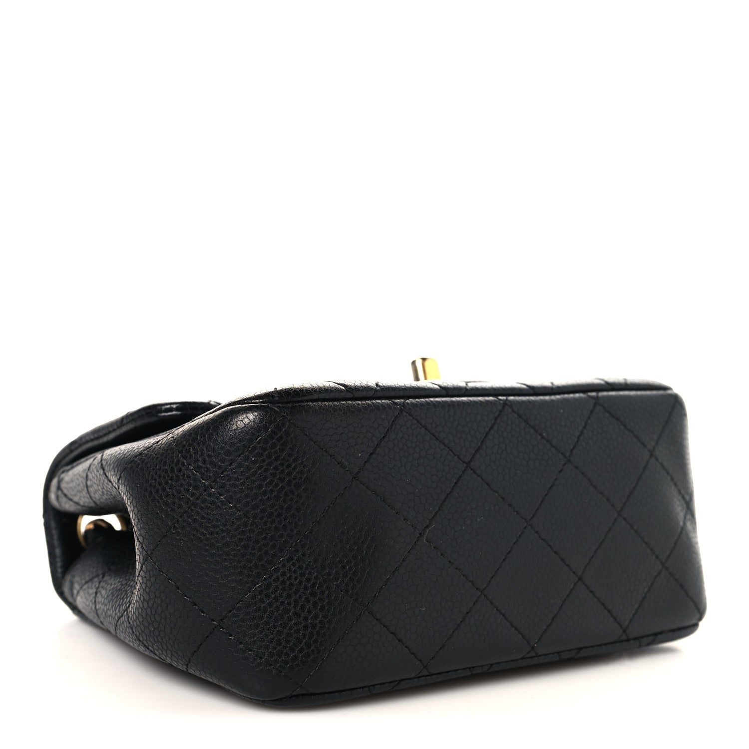 Caviar Quilted Mini Square Flap Black