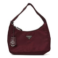 Tessuto Nylon Saffiano Mini Re-Edition 2005 Bag Bordeaux
