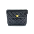 Chanel Straight Flap Caviar Leather Shoulder Bag