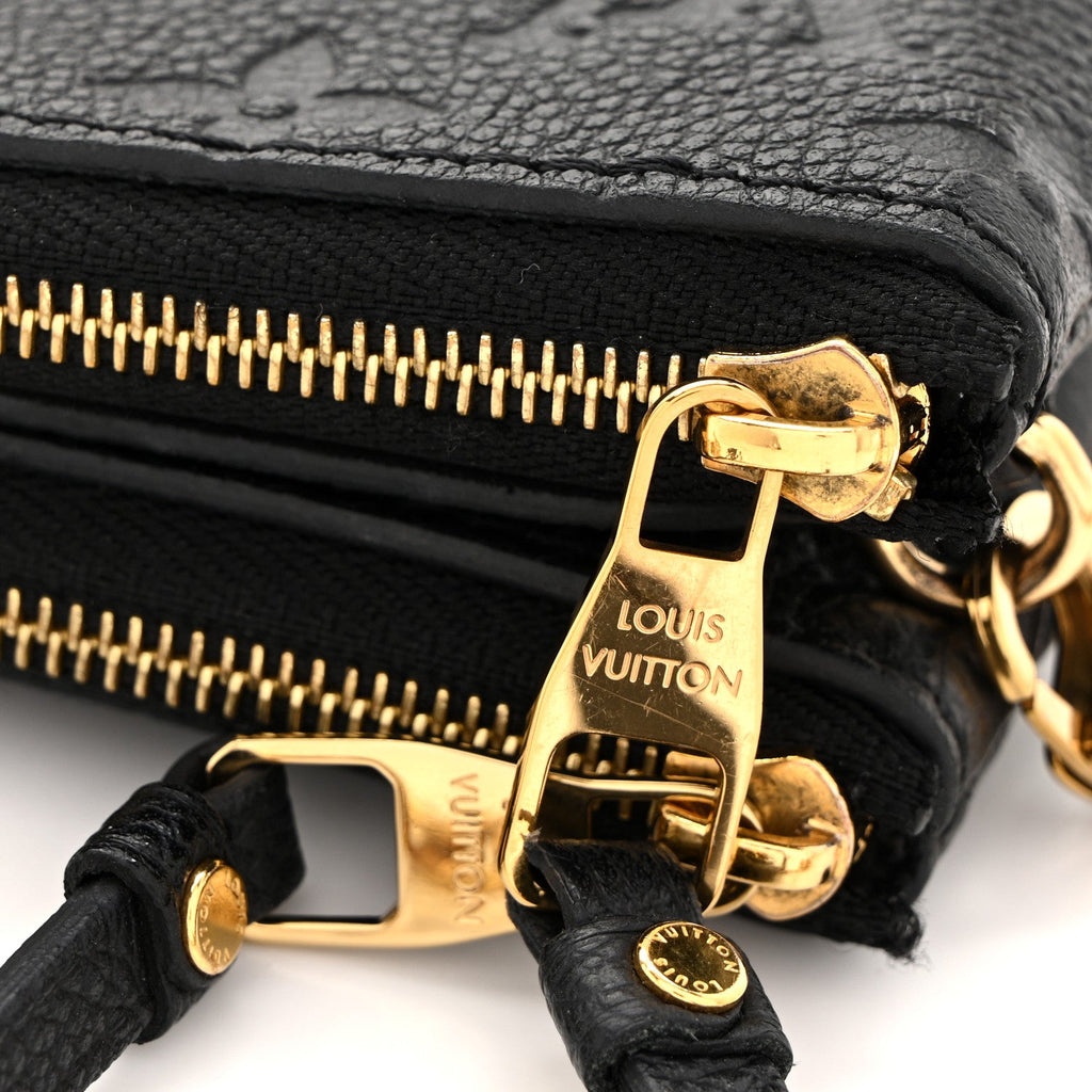 Empreinte Double Zip Pochette Black