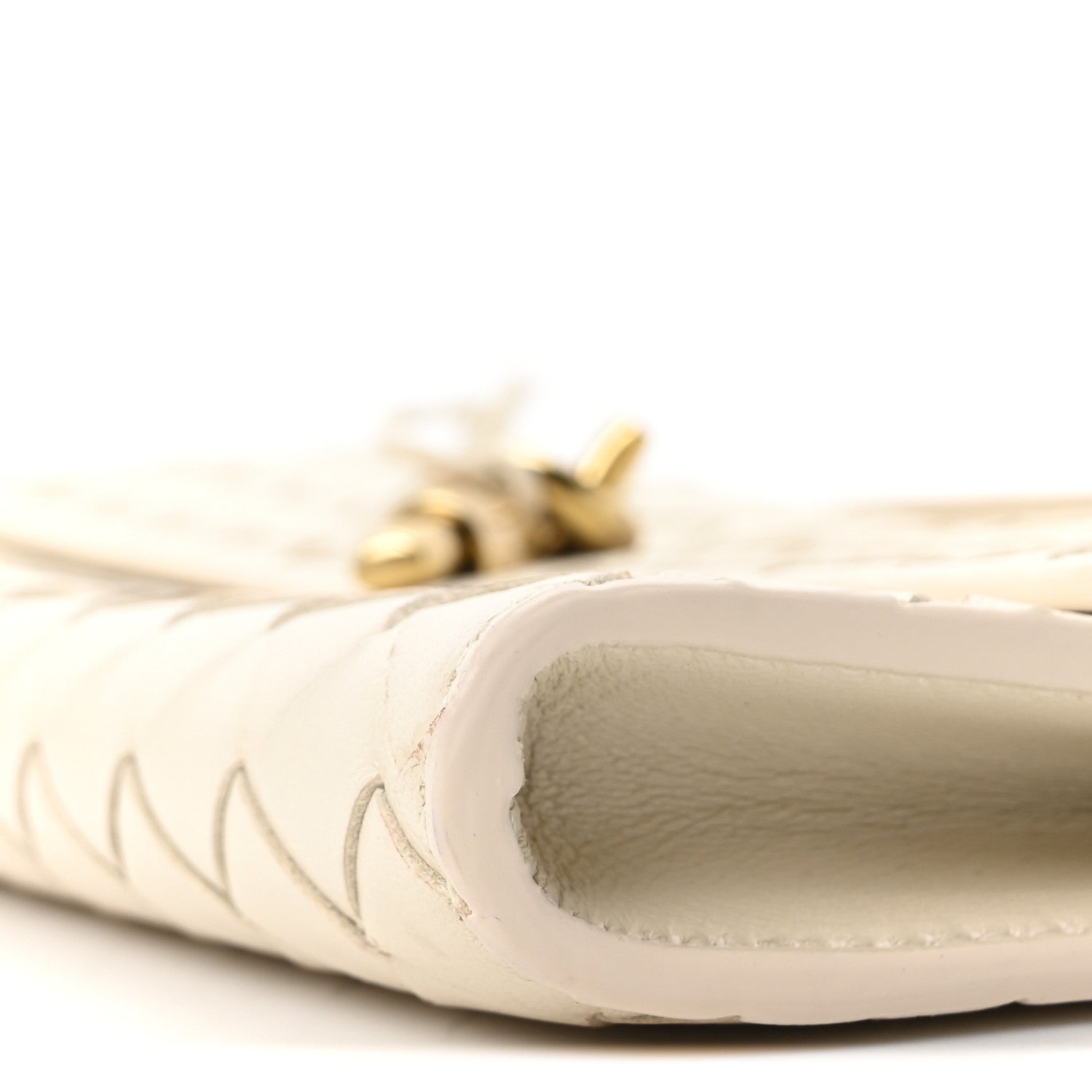 Nappa Intrecciato Long Andiamo Top Handle Clutch Sea Salt