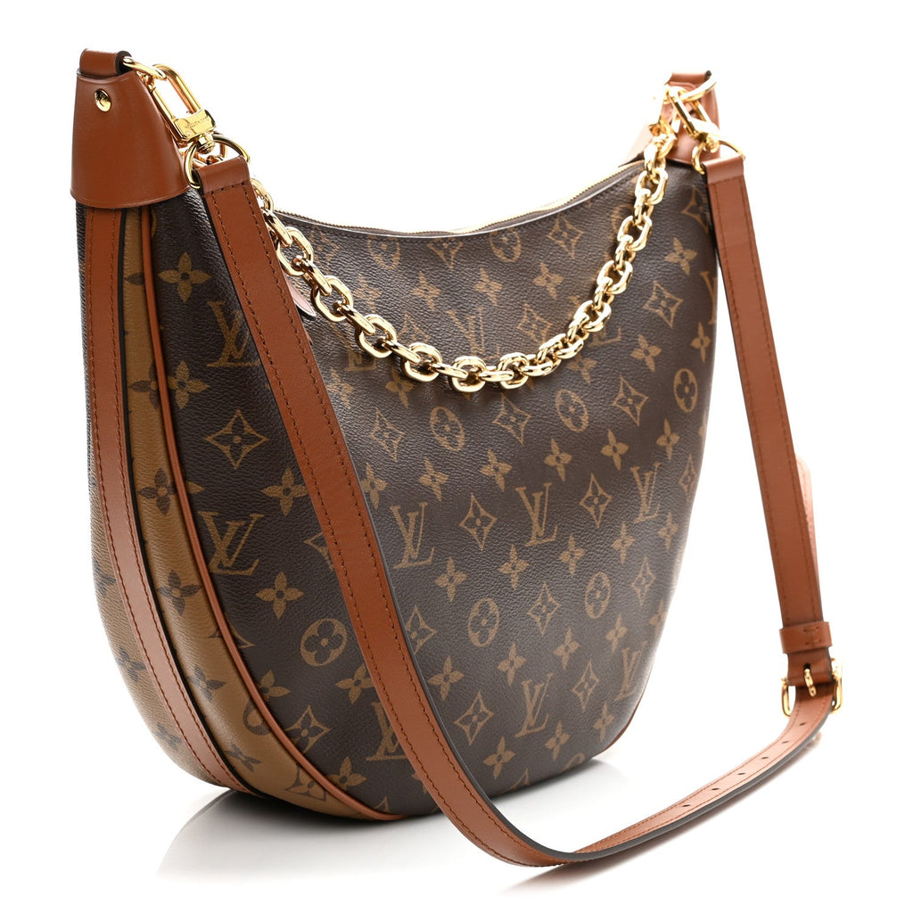 Reverse Monogram Loop Hobo