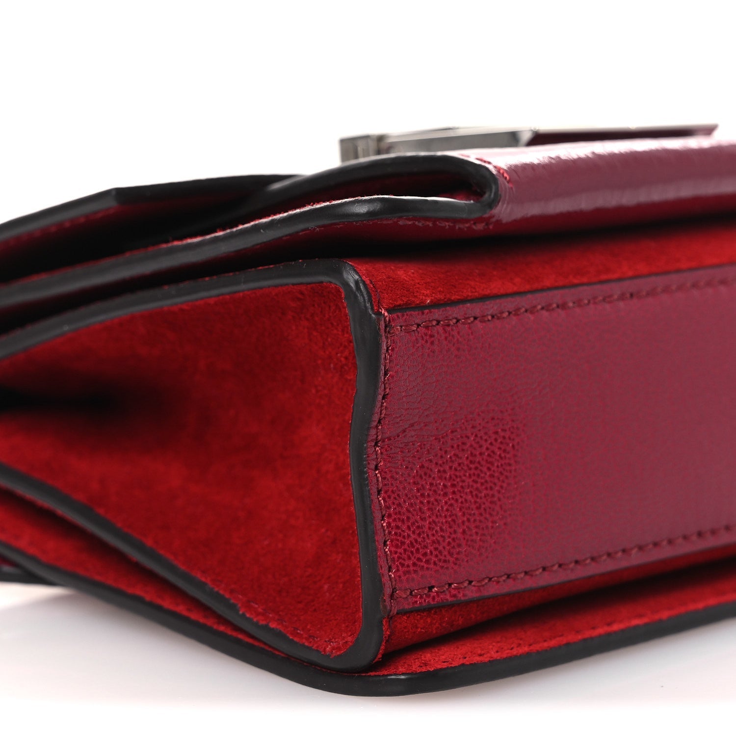 Goatskin Mini GV3 Shoulder Bag Cherry Red