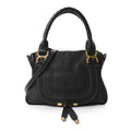 Calfskin Small Marcie Satchel Black