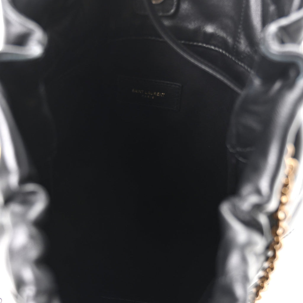 Lambskin Matelasse Monogram Medium Jamie 4.3 Pochon Black