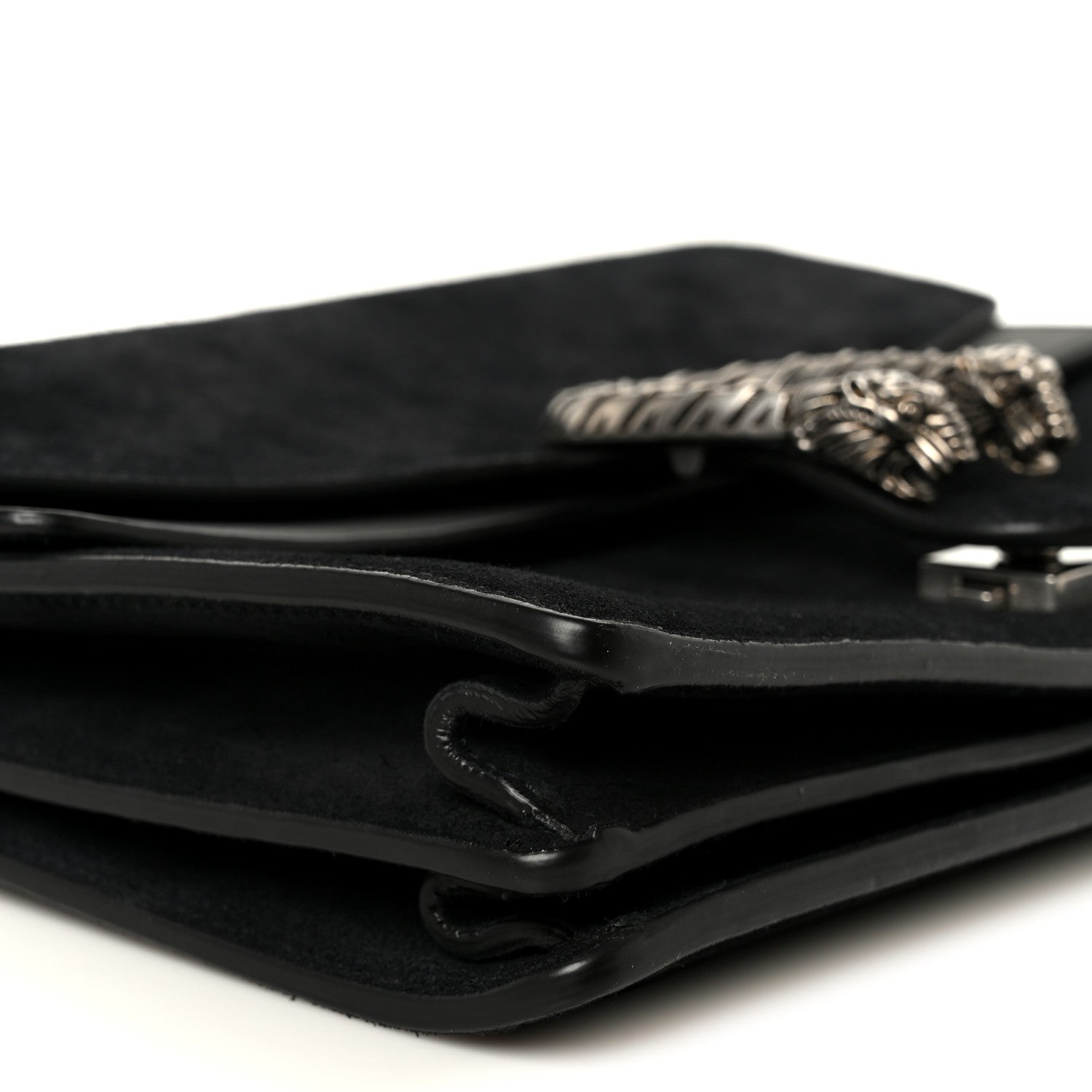 Suede Medium Dionysus Shoulder Bag Black
