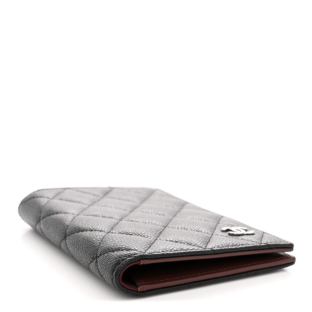 Caviar Quilted Passport Holder Black