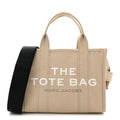 Cotton Canvas Colorblock Small The Traveler Tote Bag Beige Multicolor