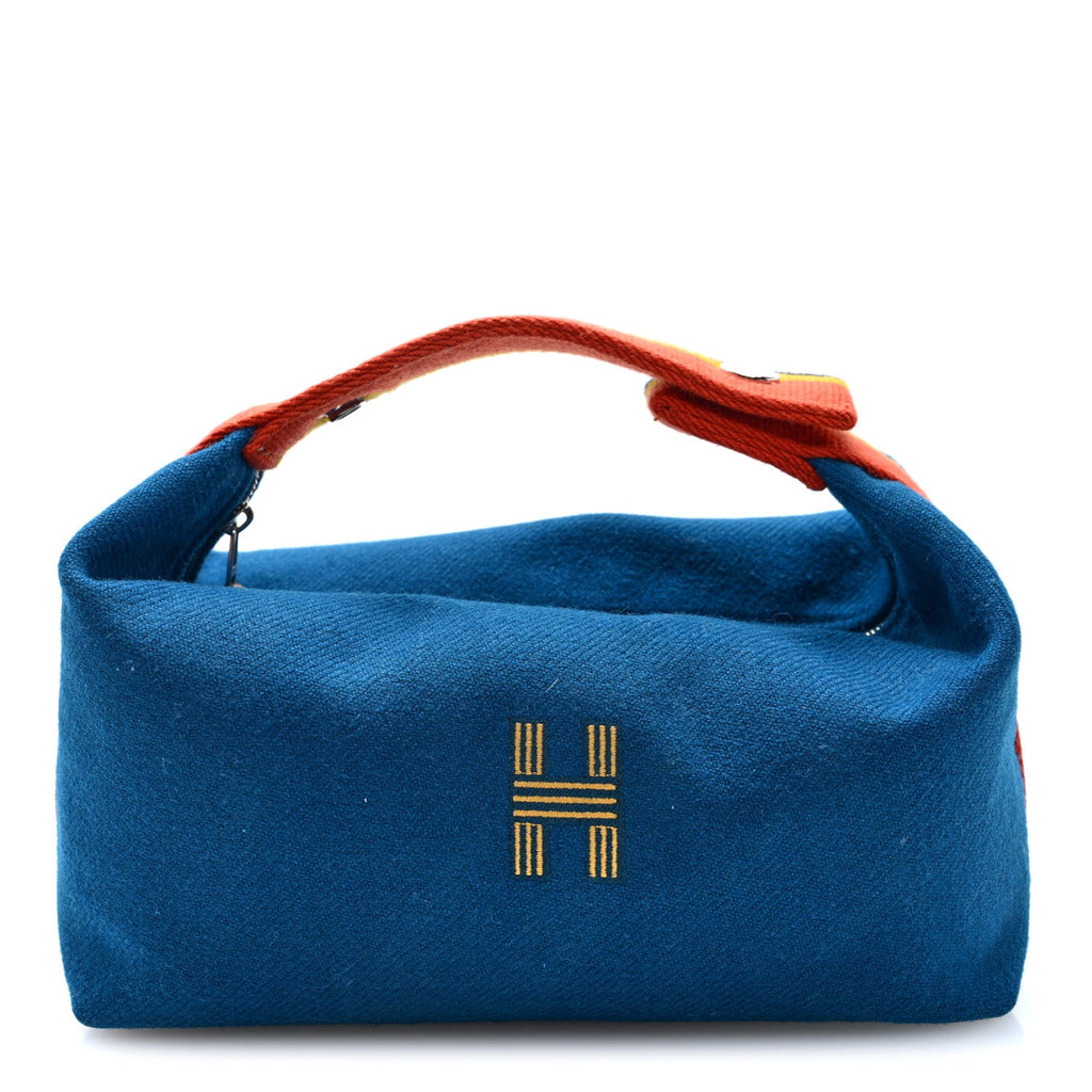 Wool Rocabar Small Bride-A-Brac Pouch Bleu Paon