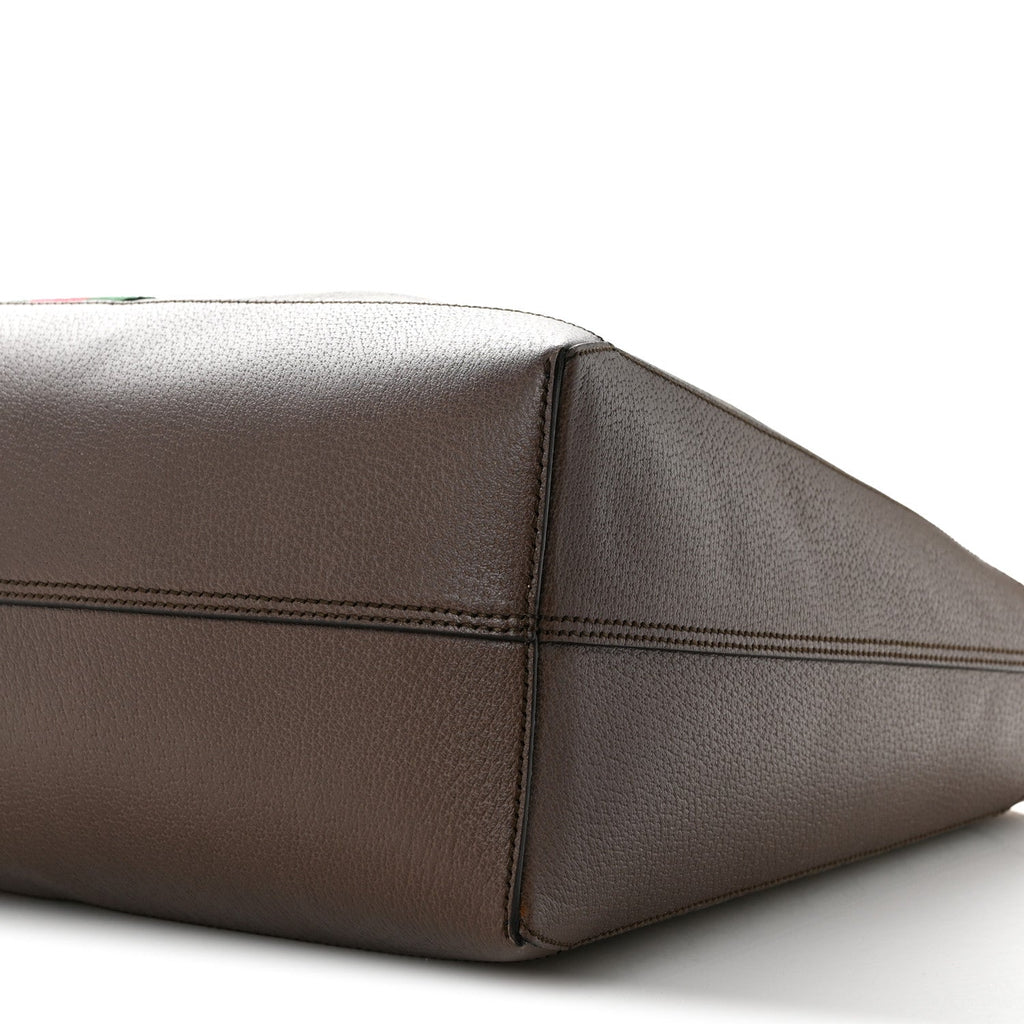 GG Supreme Monogram Web Ophidia Tote Brown