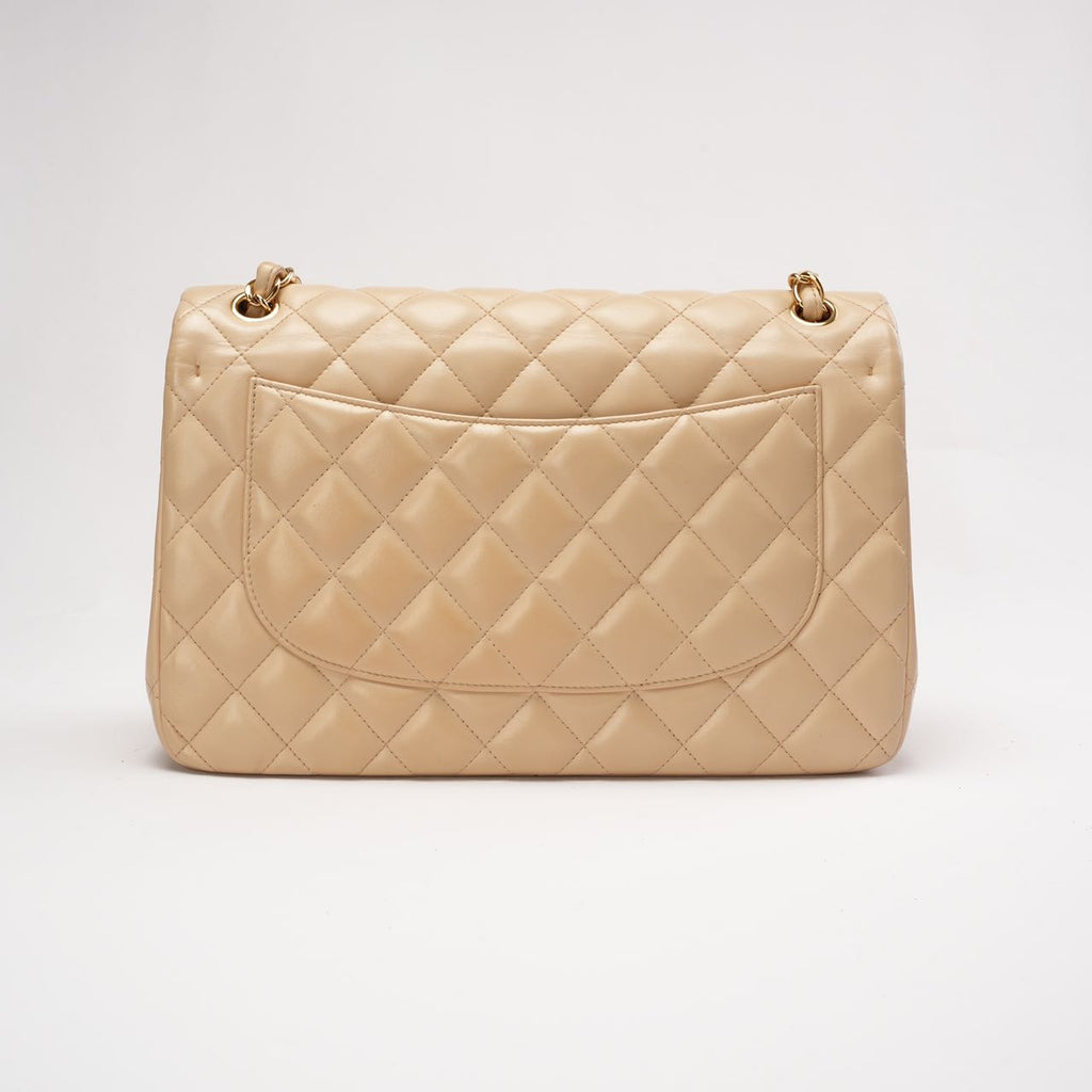 Chanel Classic Jumbo Double Flap Lamb Beige 2011