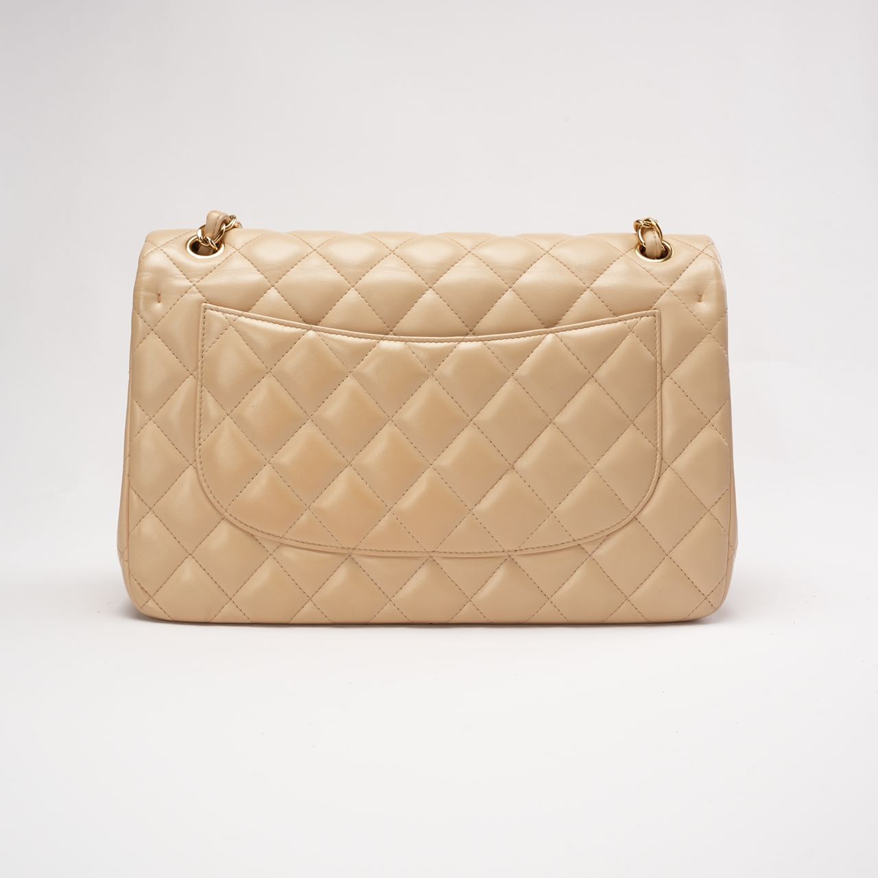 Chanel Classic Jumbo Double Flap Lamb Beige 2011