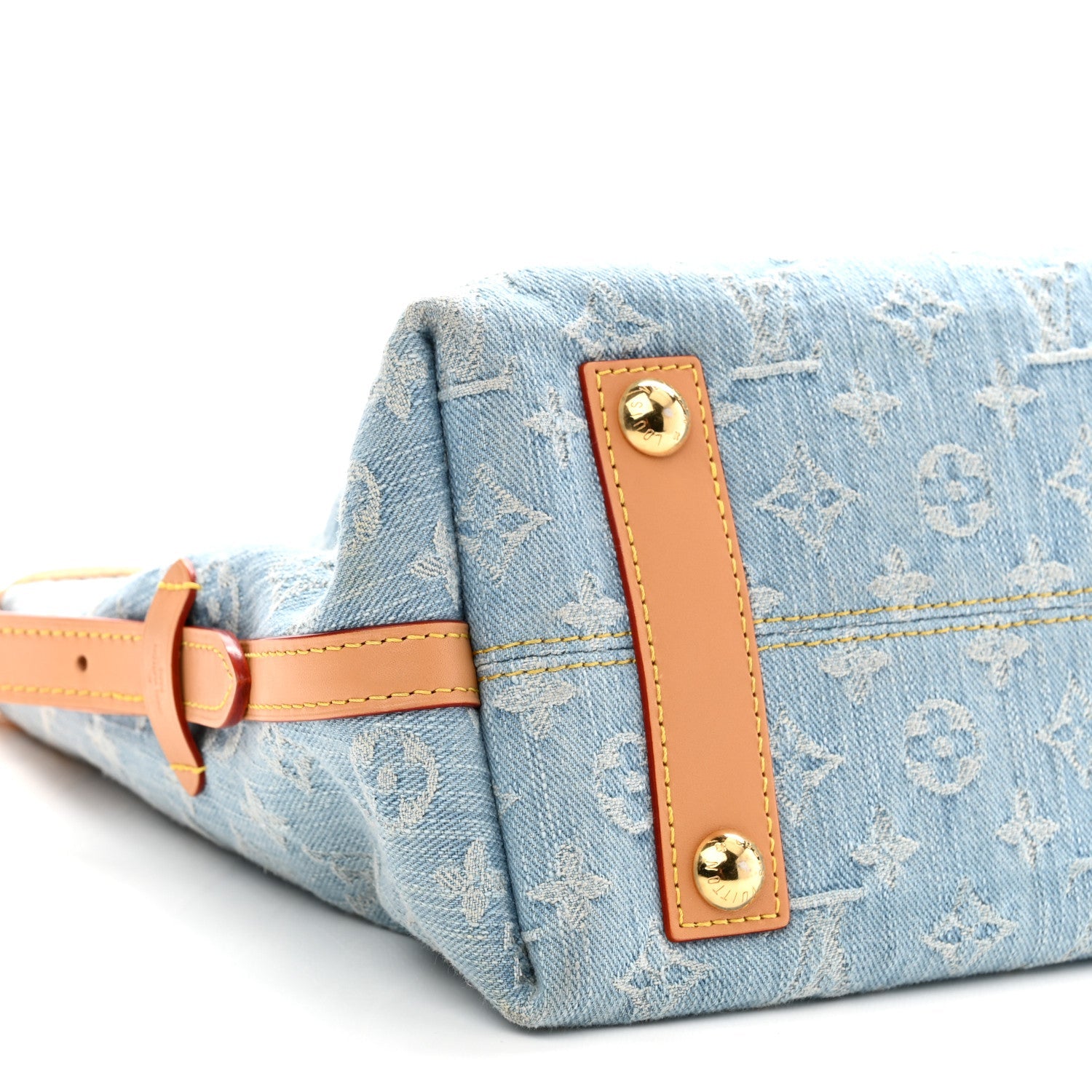 Monogram Denim CarryAll PM Sky Blue