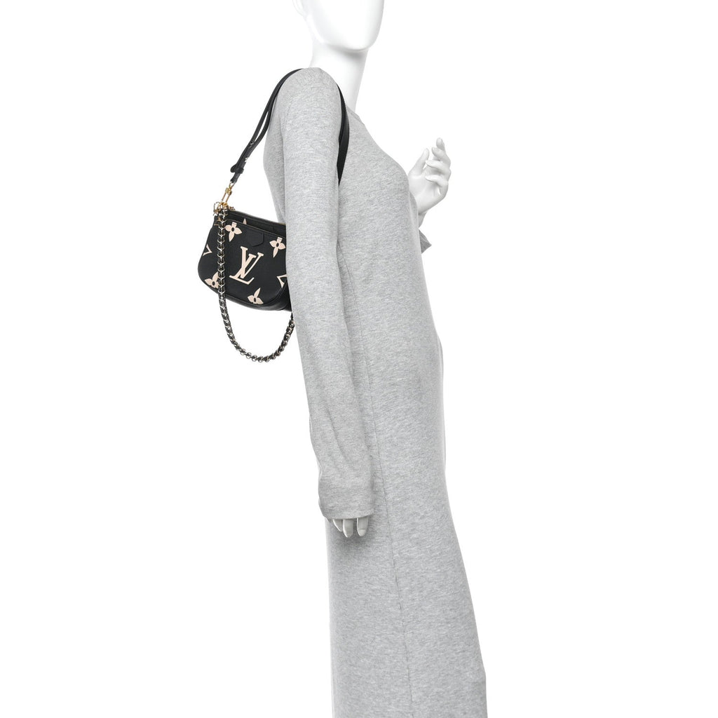 Empreinte Monogram Giant Multi Pochette Accessories Black Beige