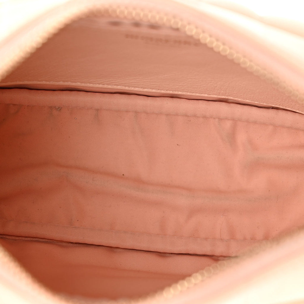 Lambskin Quilted Mini Lola Camera Bag Peach