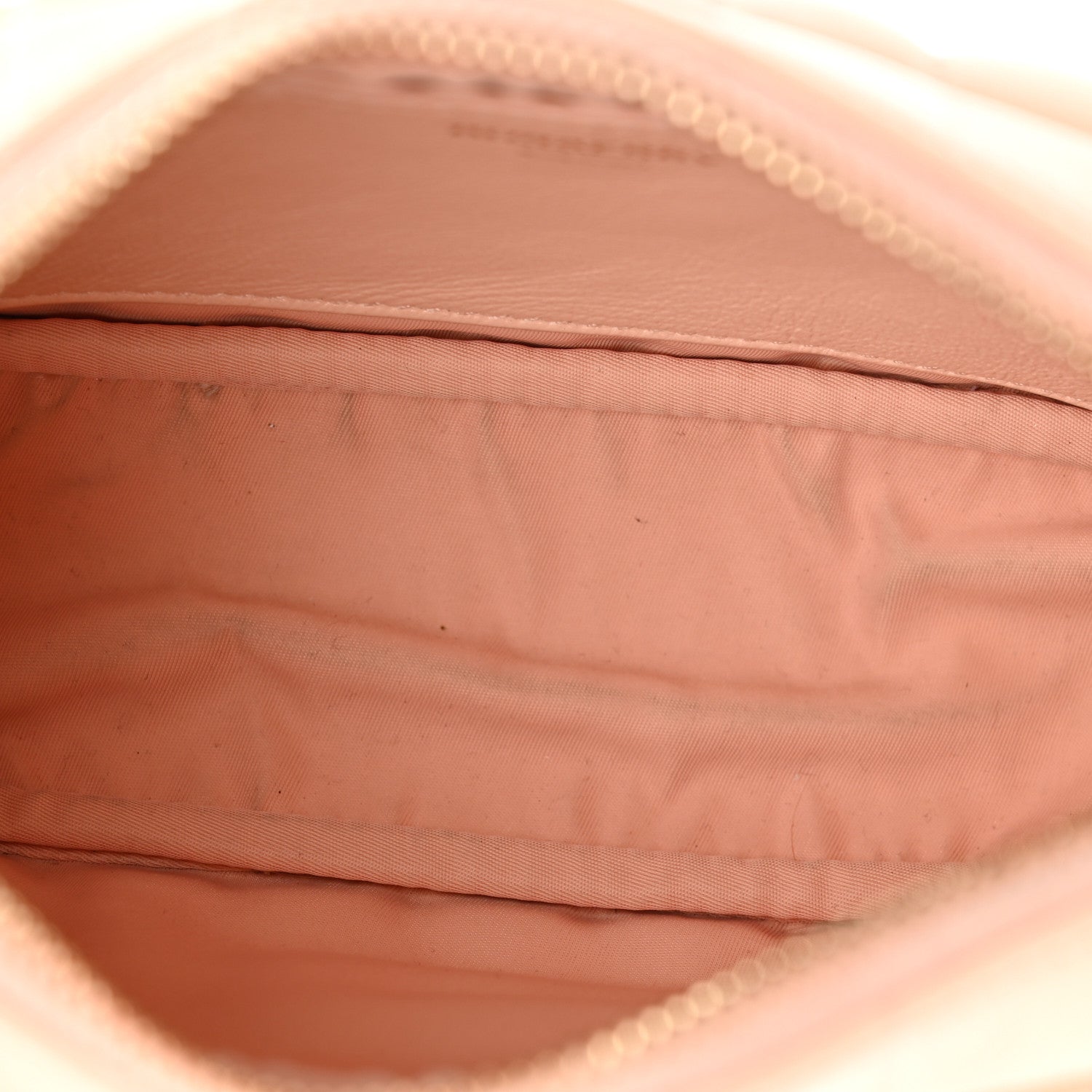 Lambskin Quilted Mini Lola Camera Bag Peach