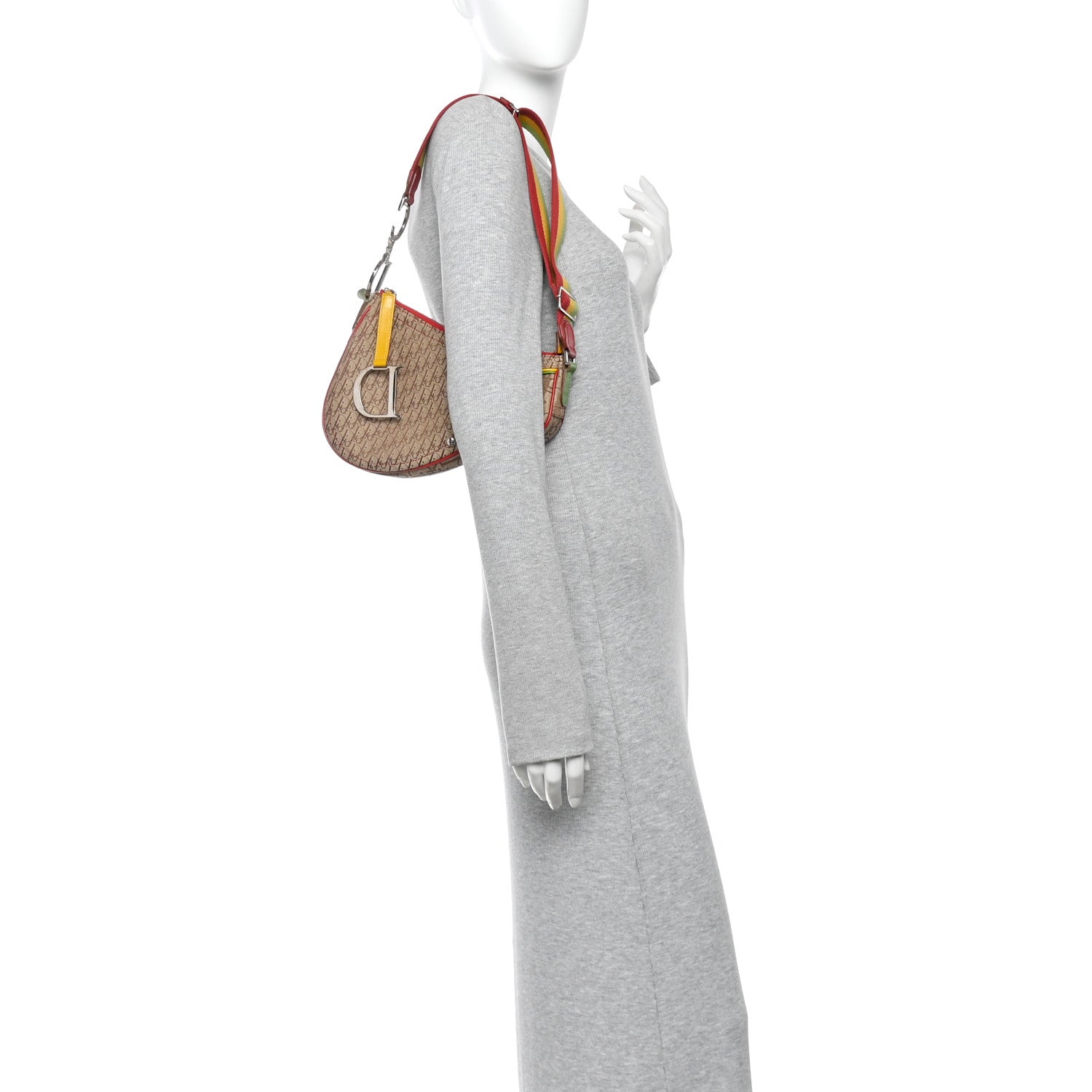 Monogram Rasta Saddle Pochette Beige
