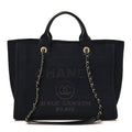 Mixed Fibers Small Deauville Tote Black
