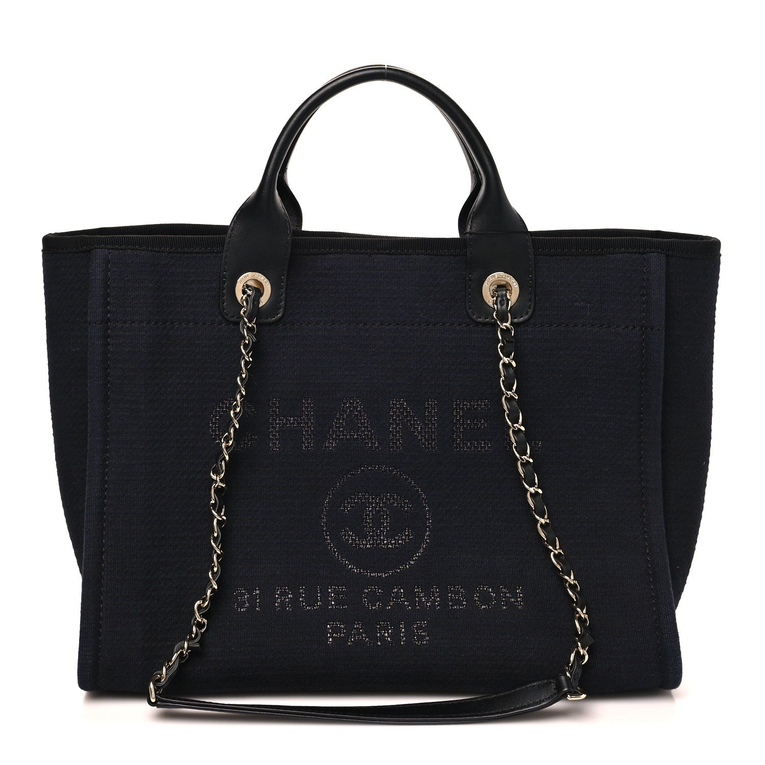 Mixed Fibers Small Deauville Tote Black