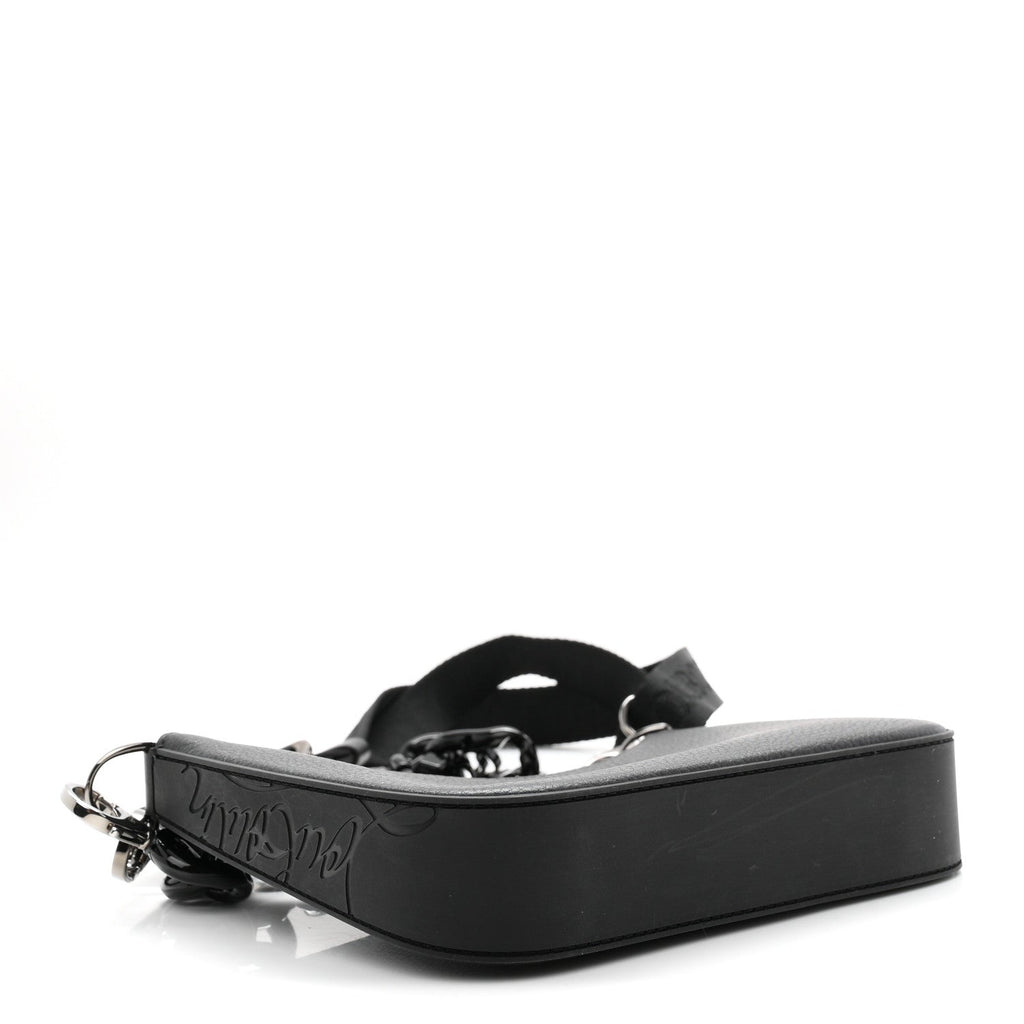 Calfskin Mini Loubila Chain Shoulder Bag Black