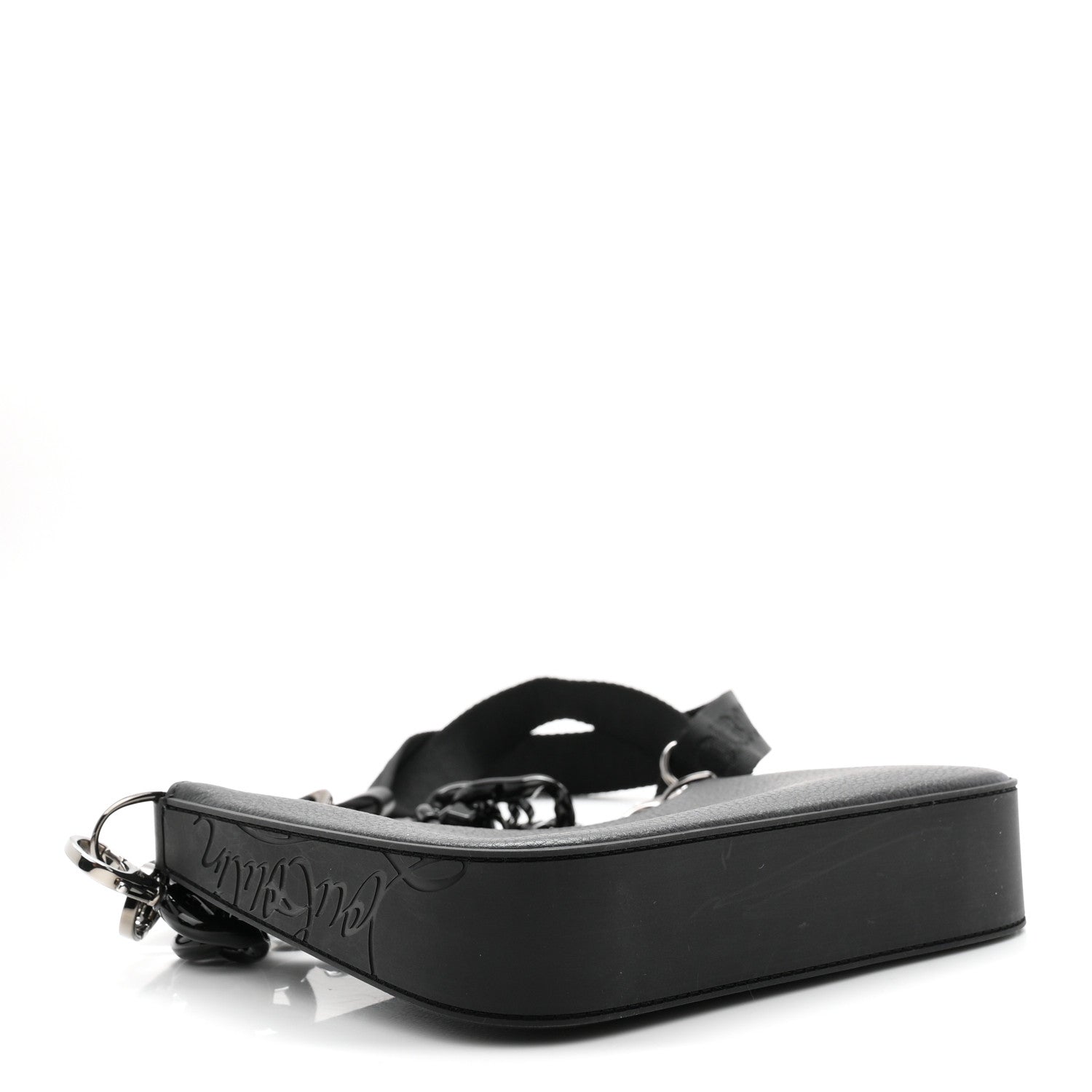 Calfskin Mini Loubila Chain Shoulder Bag Black