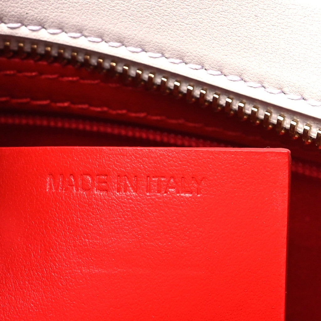 Calfskin Spikes Loubinthesky Medium Paloma Bianco