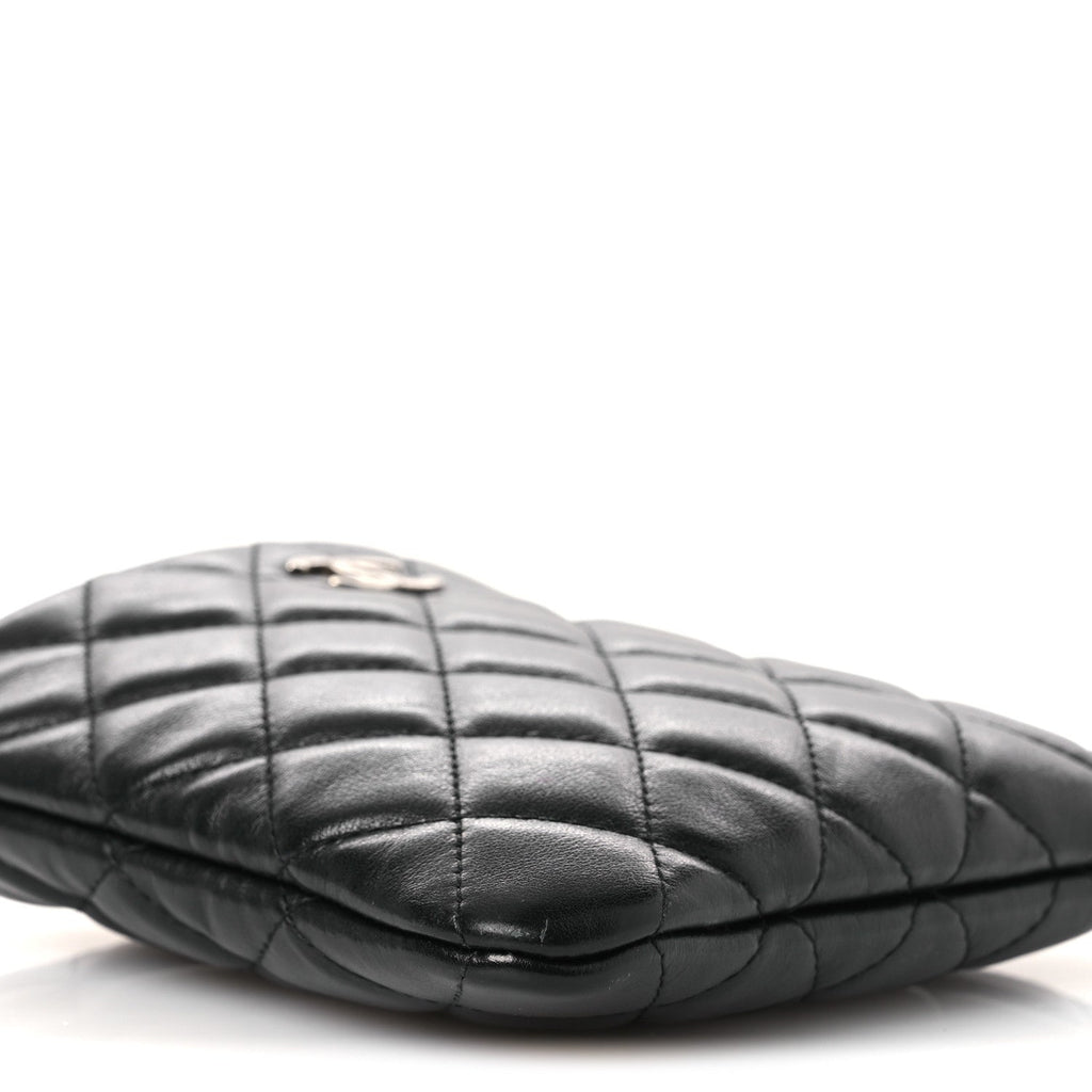 Calfskin Quilted Crossbody Bag Black
