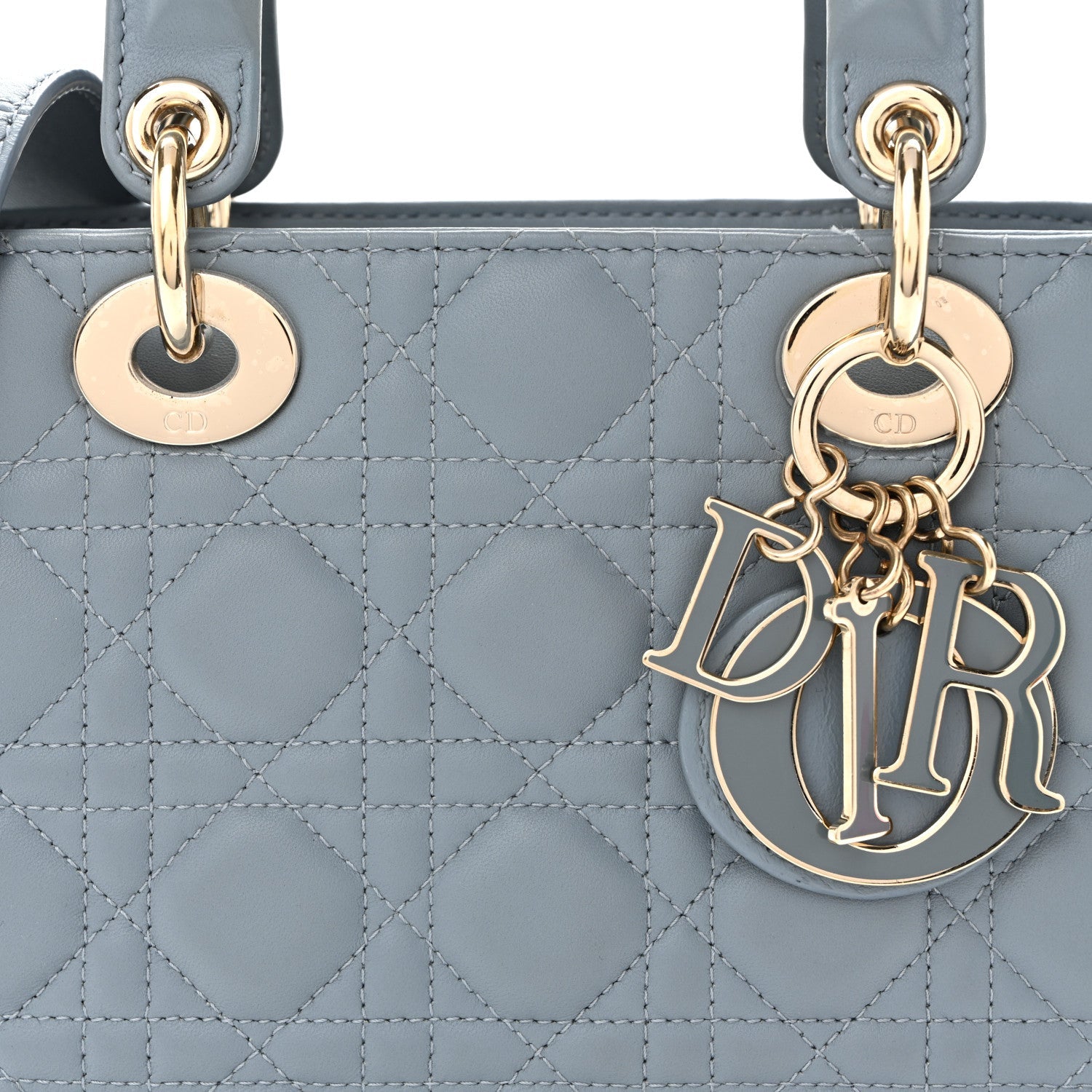 Lambskin Cannage Small My ABCDior Lady Dior Cloud Blue