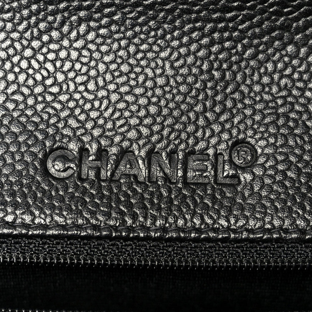 Caviar Quilted Jumbo Single Flap Black
