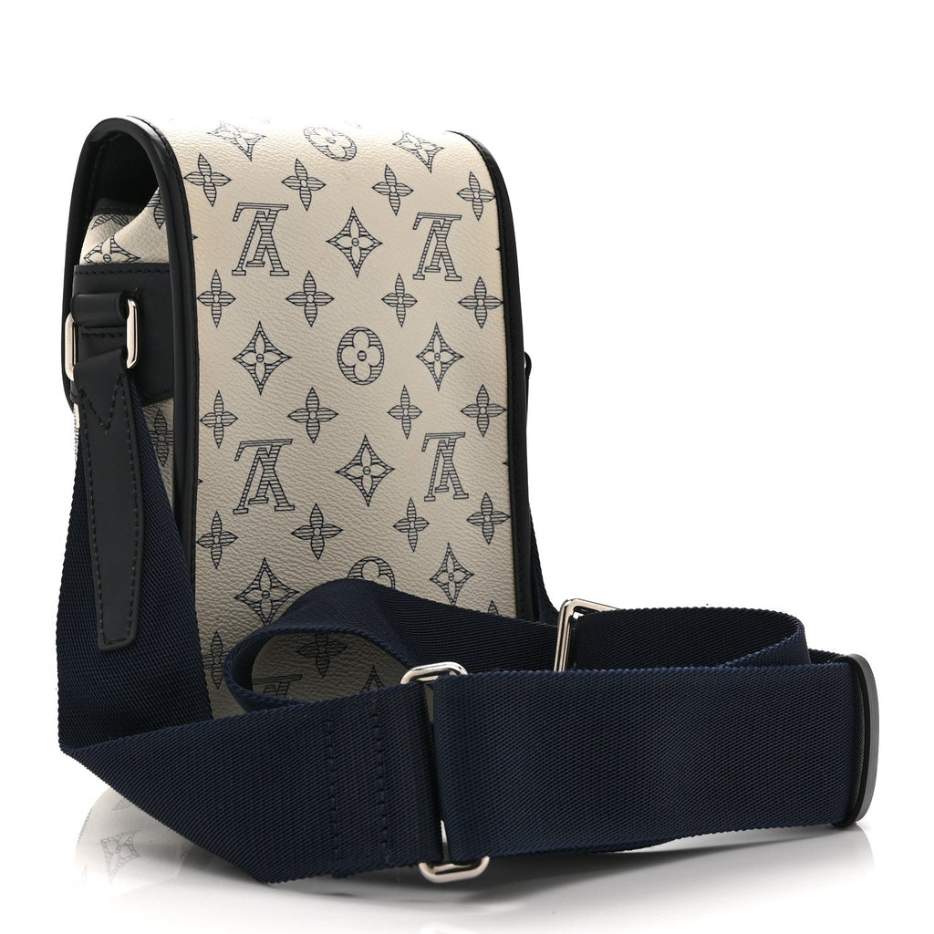 Savane Monogram Zebra Chapman Messenger BB White