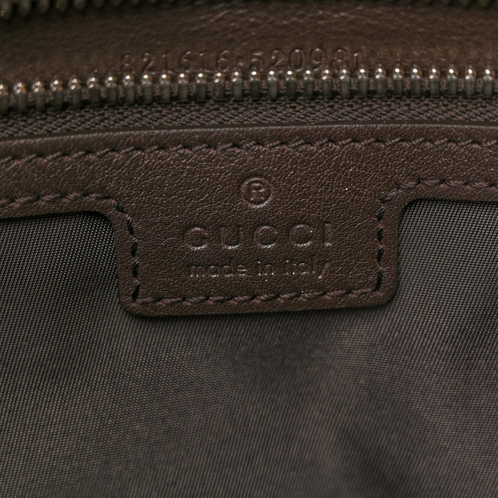 GG Monogram Large Crossbody Bag Dark Brown