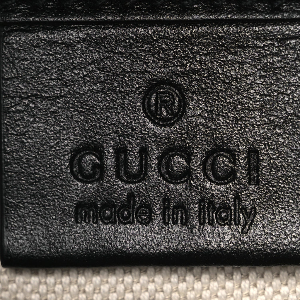 Calfskin GG Tennis Embossed Messenger Bag Black