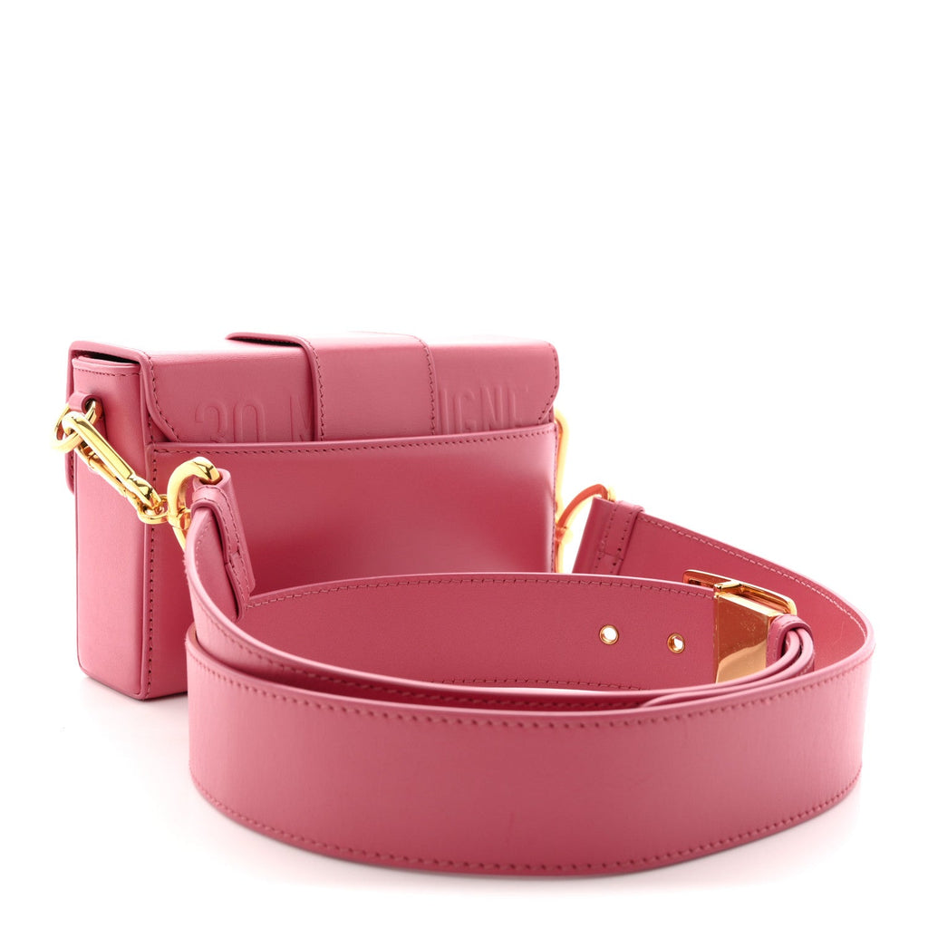 Smooth Calfskin 30 Montaigne Box Bag Pink