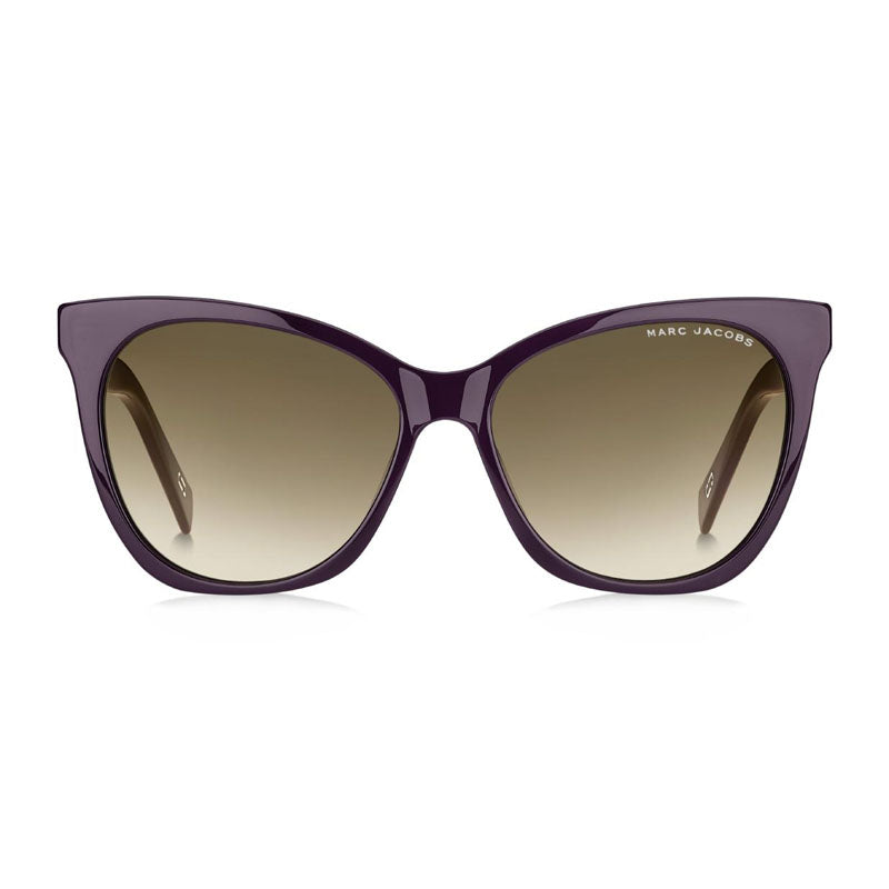 Marc Jacobs Sunglasses Cat Eye Full Rim, Plum Frame and Brown Gradient Lens MARC336/S00T7HA