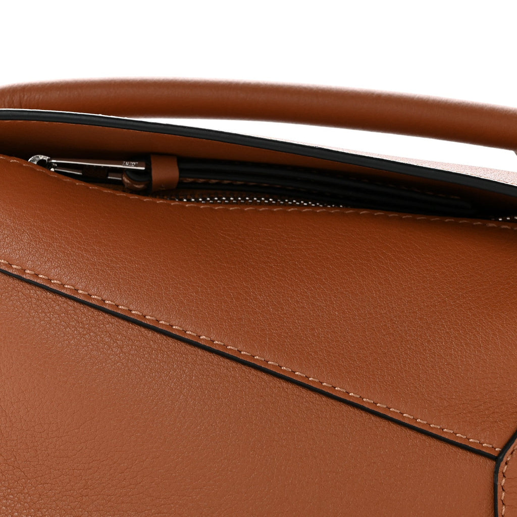 Calfskin Mini Puzzle Edge Bag Tan