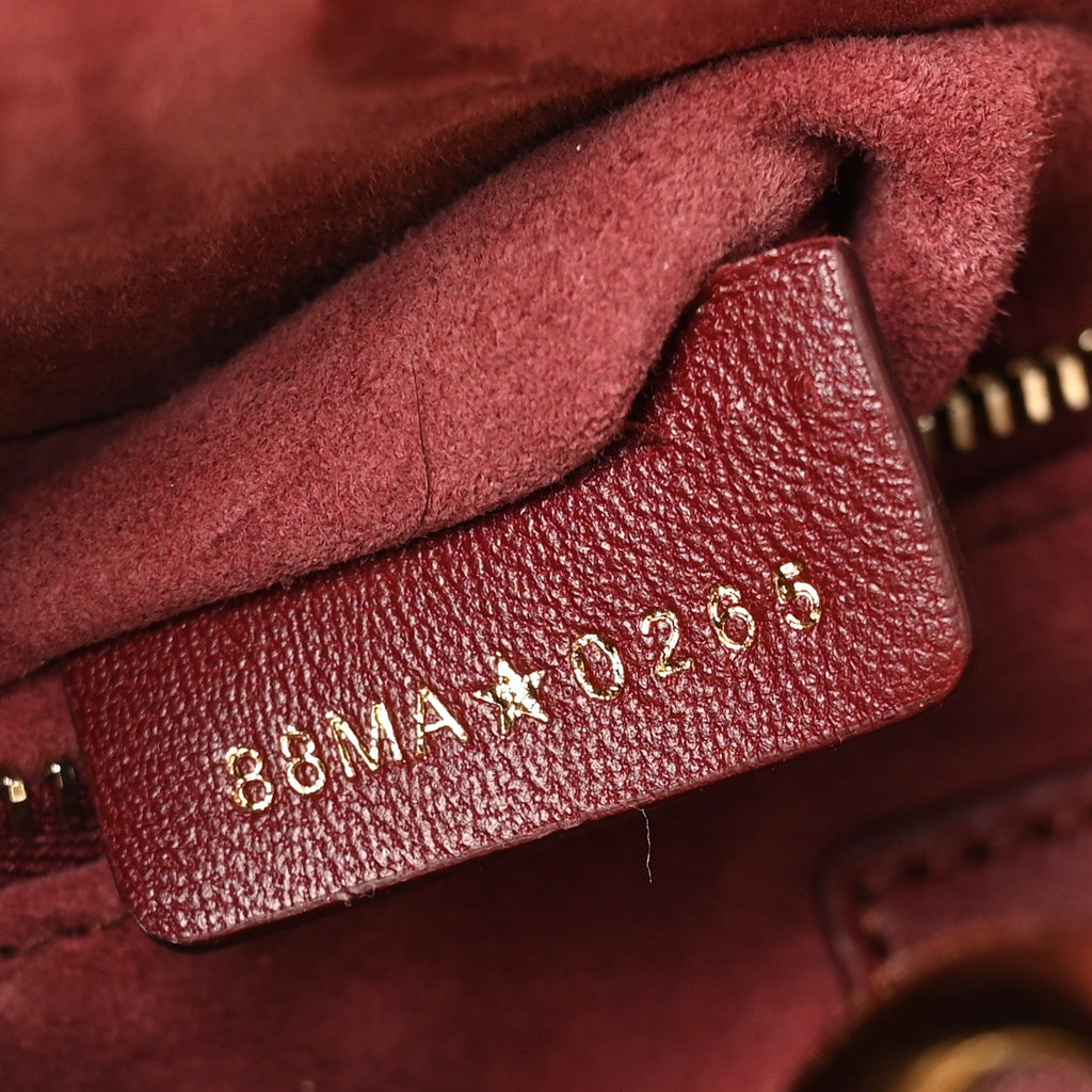 Lambskin Cannage Small My ABCDior Lady Bordeaux